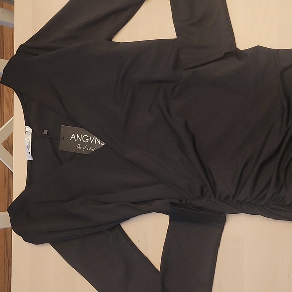 NWT ANGVNS Little Black Bodycon Dress - Picture 10 of 13